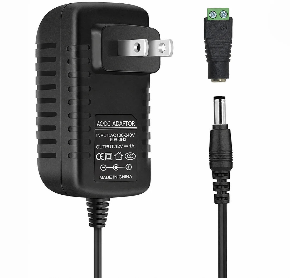 inShareplus 2er-Pack DC 24 V Netzteil, 100–240 V AC auf DC 24 Volt 1 A 24 W LED-Treiber, Niederspannungstransformator mit 5,5 mm x 2,1 mm DC-Stecker, Wandadapter für 24 V LED-Lichtstreifen, CCTV-Kamera