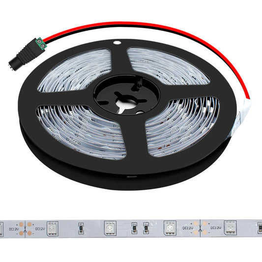 365–370nm 30 LEDs/m UV Blacklight LED Strip | SMD5050 | DC12V | Non-Waterproof / IP65 Waterproof/IP67 Waterproof | Not Include Power Supply | For Fluorescent Effects, Glow Decoration & Blacklight Applications