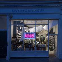 Load image into Gallery viewer, LightingWill Neon Open Sign Light – 16"x9" LED Open Sign with Adjustable Brightness, USB Powered 5V Electric Business Sign for Shops, Bars, Cafes, Hotels, Windows, and Outdoor Use