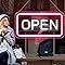 Load image into Gallery viewer, inShareplus 16"x 9" Super Bright Open Sign,12V LED Neon Open Signs for Business for Window, with ON/OFF Switch, Electric Light up Signs for Stores, Restaurants Retail Shops (Yellow-White-Vertical)