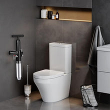 Load image into Gallery viewer, inShareplus Toilet Plunger, Black Toilet Unblocker Heavy Duty, High Pressure Plunger Kit with 4 Replaceable Heads and 1 Gloves Plunger Sink Unblocker for Unblocking Toilets, Sink, Bathtub, Floor