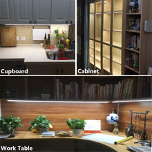 Load image into Gallery viewer, inShareplus Ultra Thin Dimmable LED Under Cabinet Lighting 32cm/13in Nature White 450LM CRI90 with All Accessories Under Counter Lights Kit, Closet Light bar