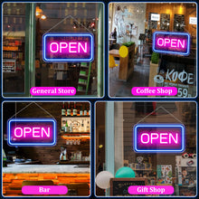 Load image into Gallery viewer, LightingWill Neon Open Sign Light – 16"x9" LED Open Sign with Adjustable Brightness, USB Powered 5V Electric Business Sign for Shops, Bars, Cafes, Hotels, Windows, and Outdoor Use
