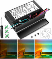 inShareplus 24V 100W Dimmable LED Driver, 5-in-1 Triac/ELV/MLV//0-10V/1-10V/PWM/V-R Dimming AC to DC Power Supply, IP67 Waterproof LED Transformer, UL Listed, Compatible with Lutron & Leviton Dimmer