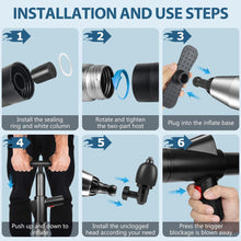 Load image into Gallery viewer, inShareplus Toilet Plunger, Black Toilet Unblocker Heavy Duty, High Pressure Plunger Kit with 4 Replaceable Heads and 1 Gloves Plunger Sink Unblocker for Unblocking Toilets, Sink, Bathtub, Floor