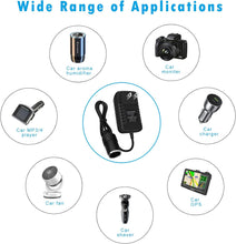 Laden Sie das Bild in den Galerie-Viewer, inShareplus 12 V 2,5 A 30 W AC-DC-Konverter, 12-Volt-Zigarettenanzünderadapter, 110 V auf 12 V Autoanzünderadapter auf Wandsteckdosenadapter, 12-V-Stromversorgung für Autogeräte (MP3, Ventilator, Dashcam)