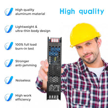 Laden Sie das Bild in den Galerie-Viewer, inShareplus LED-Treiber DC 12 V 25 A 300 W Netzteil, AC 110–130 V auf DC 12 Volt, universeller geregelter Schalttransformator, LED-Adapter für LED-Lichtstreifen, CCTV-Kamerasystem, Radio