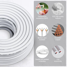 Load image into Gallery viewer, inShareplus 22AWG 3x0.3mm² 10 Meter Electrical Wire 3 Core Cable, 5V/12V/24V White Tinned Copper Wires, 22 Gauge 300V Flexible and Soft Outdoor Cable High Temperature Resistant Extension Cable