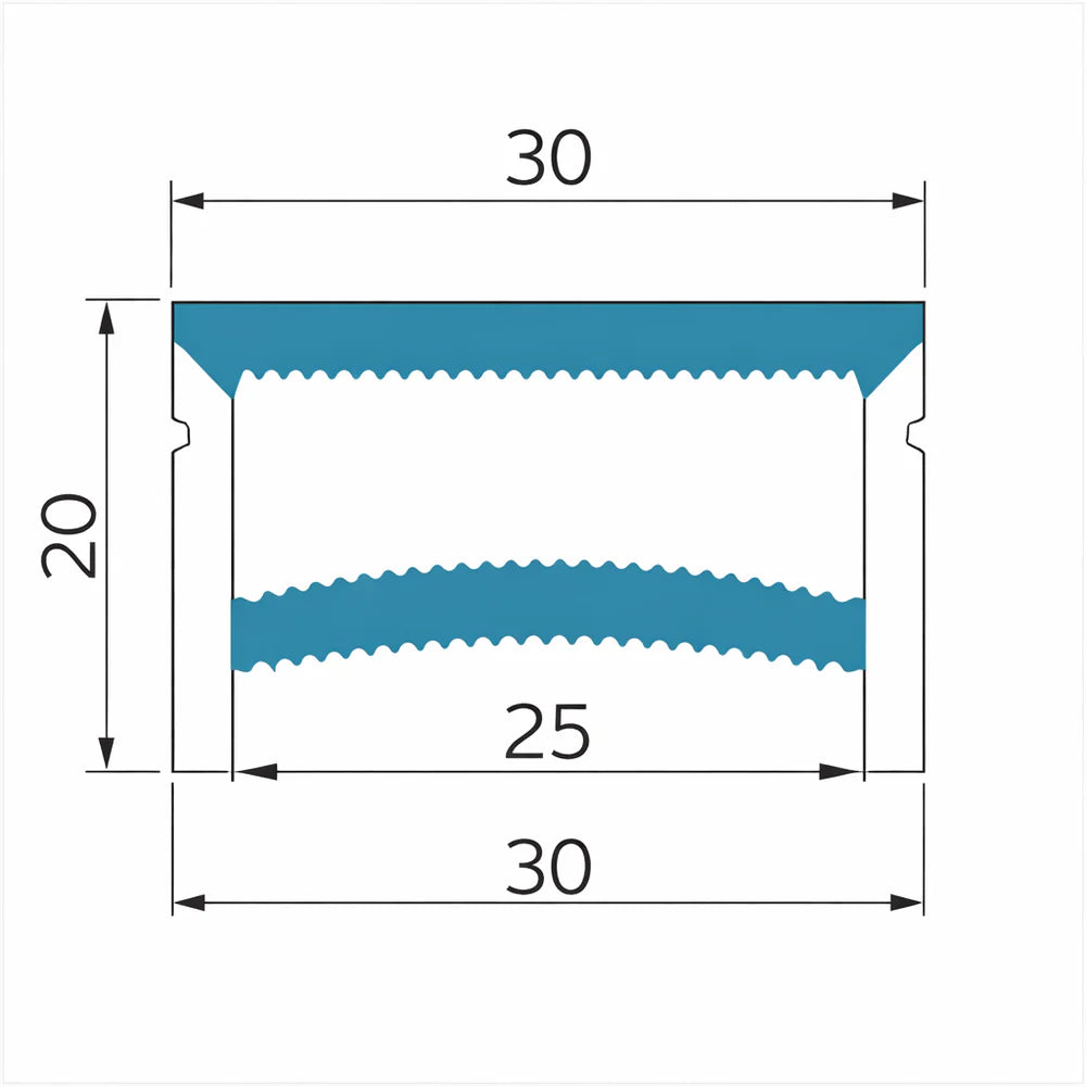 Q-TE Series 30×20mm Top Emitting LED Neon Tube Housing | S3020 Quick Install Flexible Neon Tube Housing | Edge-Free | Max Strip Width ≤25mm | 16.4FT/5M | Retail Store Window Lighting