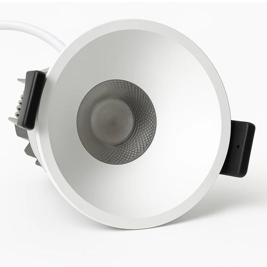 EZ-US Series Angled Reflector 9W (2.6″) Deep Anti-Glare Recessed LED Downlight | 100–130V | 4/12 Pack | 5CCT Adjustable | 24° Beam | CRI>95 | for Home & Light Commercial Use