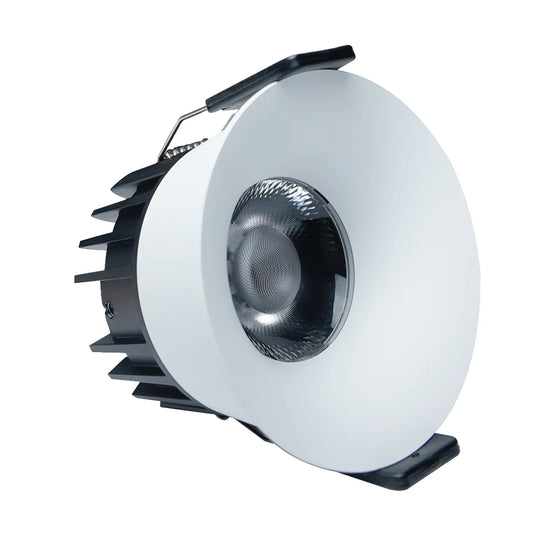 EZ-EU Series Curved Reflector 12W (3″) Deep Anti-Glare Recessed LED Downlight | 200–240V | 4/12 Pack | 3000K / 4000K / 5000K | 24° Beam | CRI>95 | for Home & Light Commercial Use