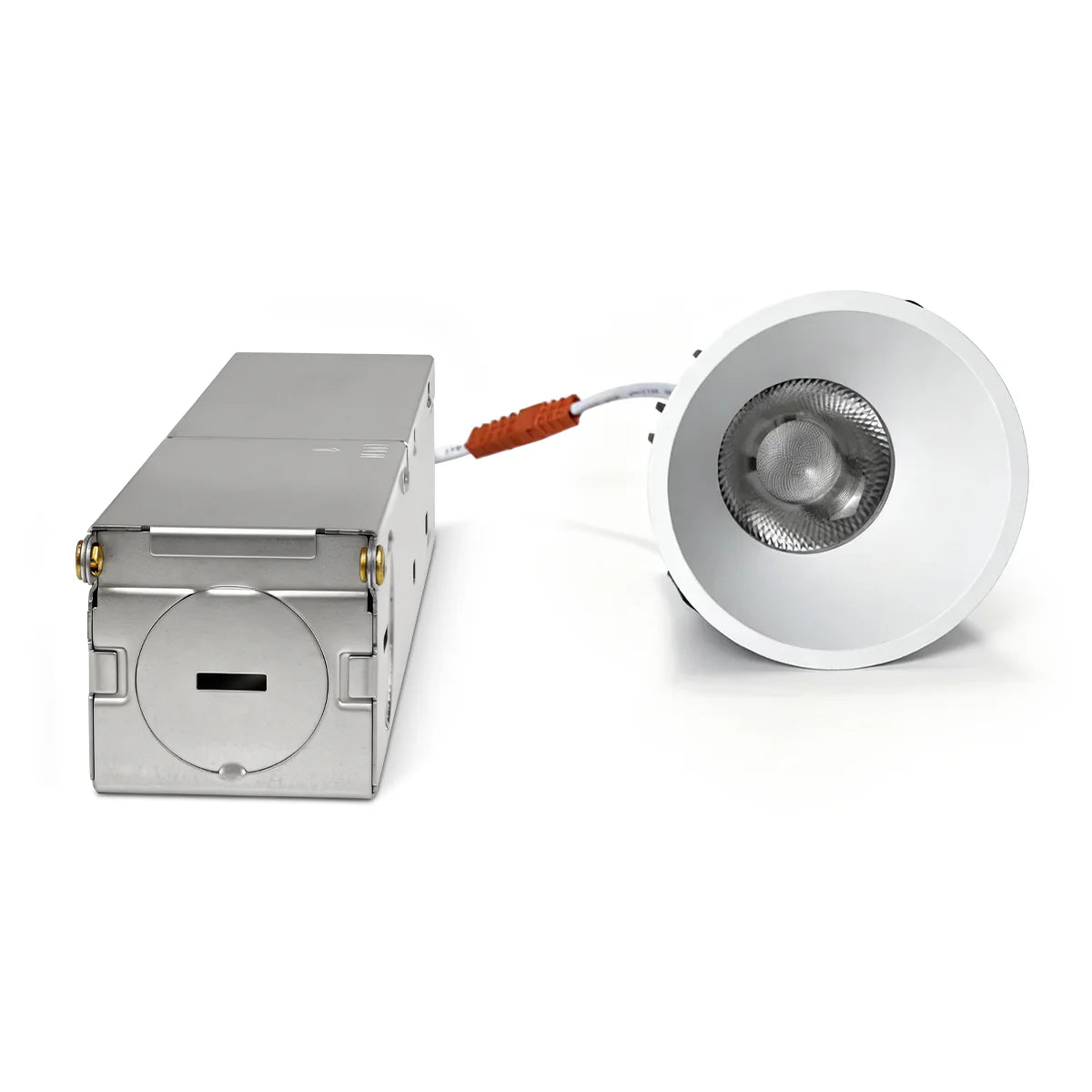 EZ-US Series Angled Reflector 12W (3″) Deep Anti-Glare Recessed LED Downlight | 100–130V | 4/12 Pack | 5CCT Adjustable | 24° Beam | CRI>95 | for Home & Light Commercial Use