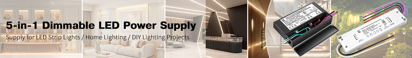 5-in-1 Dimmable LED Power Supply