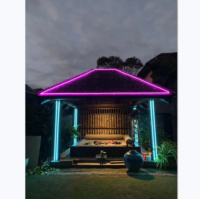 I-SE Series 10×18mm Side Emitting LED Neon Tube Housing | S1018 Flexible Neon Tube Housing | IP67 Waterproof | 10mm PCB Width | 16.4FT/5M | Retail Counter Wall Lighting