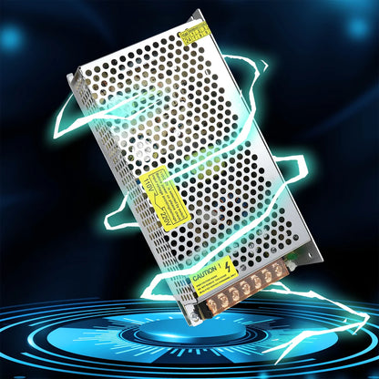 DC 5V LED Switching Power Supplies 10W–100W, AC 110/220V Input, LED Strip Driver Transformer, Industrial Metal Case with Terminals, CE/FCC/RoHS Certified