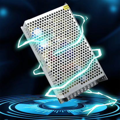 DC 5V LED Switching Power Supplies 10W–100W, AC 110/220V Input, LED Strip Driver Transformer, Industrial Metal Case with Terminals, CE/FCC/RoHS Certified