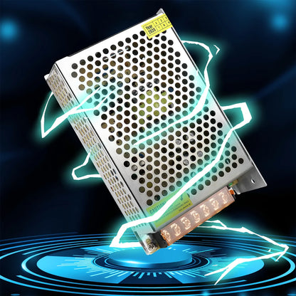 DC 5V LED Switching Power Supplies 10W–100W, AC 110/220V Input, LED Strip Driver Transformer, Industrial Metal Case with Terminals, CE/FCC/RoHS Certified