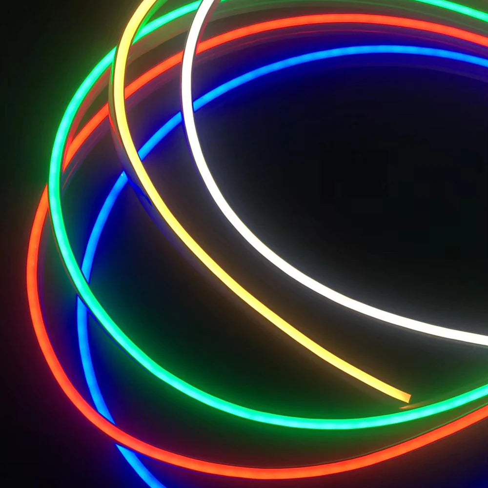I-360E Series ⏀22mm 360 Emitting LED Neon Tube Housing | S22D Flexible Neon Tube Housing | IP67 Waterproof | 6mm PCB Width | 16.4FT/5M | Stage Commercial Lighting