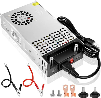 Upgrade 12V DC LED Switching Power Supplies 360W–720W (30A–60A), AC 110/240V Input Converter & Transformer, Cooling Fan Design, LED Driver Adapter for Strip Lights, 3D Printer, Radio — US/UK/EU Plug Options, CE/FCC/RoHS Certified
