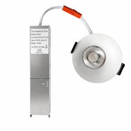EZ-US Series Curved Reflector 12W (3″) Deep Anti-Glare Recessed LED Downlight | 100–130V | 4/12 Pack | 5CCT Adjustable | 24° Beam | CRI>95 | for Home & Light Commercial Use