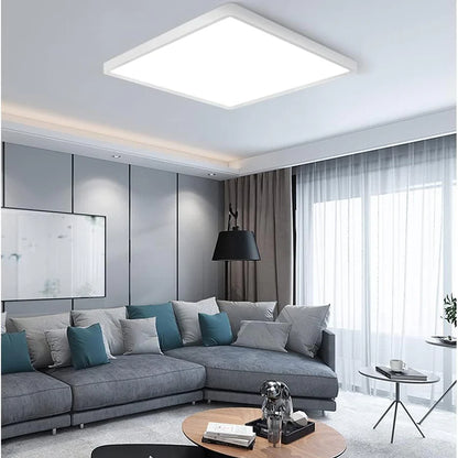 AC 110–130V | 9 Inch 18W Square Slim Flush Mount Ceiling Lights – White / Black | 3000K / 4500K / 5000K / 6500K | Flush Mount Ceiling Light for Apartment & Commercial Spaces – Local Stock (US)
