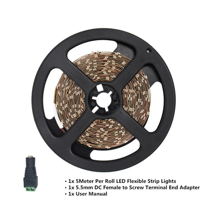 660–670nm 240 LEDs/m DC12V IR LED Light Strip – Deep Red for Supplemental Grow Lighting, SMD2835, IP00/IP65, 5 Meters