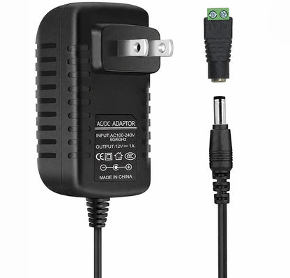 inShareplus 2er-Pack DC 24 V Netzteil, 100–240 V AC auf DC 24 Volt 1 A 24 W LED-Treiber, Niederspannungstransformator mit 5,5 mm x 2,1 mm DC-Stecker, Wandadapter für 24 V LED-Lichtstreifen, CCTV-Kamera 