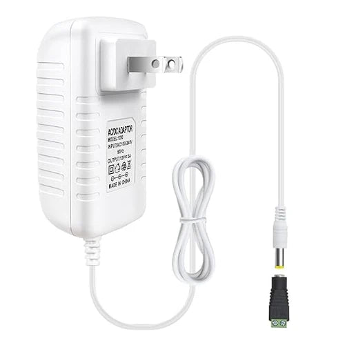 inShareplus 2er-Pack DC 24 V Netzteil, 100–240 V AC auf DC 24 Volt 1 A 24 W LED-Treiber, Niederspannungstransformator mit 5,5 mm x 2,1 mm DC-Stecker, Wandadapter für 24 V LED-Lichtstreifen, CCTV-Kamera 
