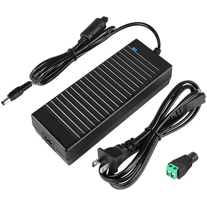 120W Desktop LED Adapter Switching Transformer DC 24V, AC 100–240V Input, US Plug for LED Strip Lights, 3D Printers, CCTV Systems, Industrial Equipment and Electronic Devices