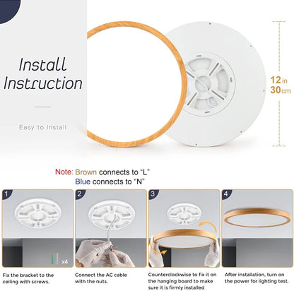 inSharepuls LED-Deckenleuchte, 5000 K Tageslichtweiß, 24 W (entspricht 240 W), 12 Zoll flache, moderne Deckenbeleuchtung, 3200 lm, Deckenlampe für Badezimmer, Veranda, Küche, Schlafzimmer, Wohnzimmer, Flur 