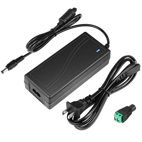 60W Desktop LED Adapter Switching Transformer DC 24V, AC 100–240V Input, US Plug for LED Strip Lights, 3D Printers, CCTV Systems, Industrial Equipment and Electronic Devices