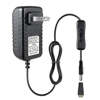 inShareplus 2er-Pack DC 24 V Netzteil, 100–240 V AC auf DC 24 Volt 1 A 24 W LED-Treiber, Niederspannungstransformator mit 5,5 mm x 2,1 mm DC-Stecker, Wandadapter für 24 V LED-Lichtstreifen, CCTV-Kamera 