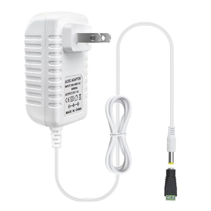 inShareplus 2er-Pack DC 24 V Netzteil, 100–240 V AC auf DC 24 Volt 1 A 24 W LED-Treiber, Niederspannungstransformator mit 5,5 mm x 2,1 mm DC-Stecker, Wandadapter für 24 V LED-Lichtstreifen, CCTV-Kamera 