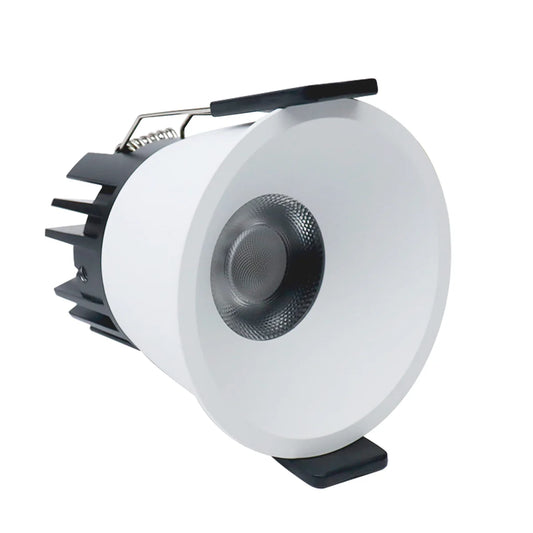 EZ-EU Series Angled Reflector 9W (2.6″) Deep Anti-Glare Recessed LED Downlight | 200–240V | 4/12 Pack | 3000K / 4000K / 5000K | 24° Beam | CRI>95 | for Home & Light Commercial Use