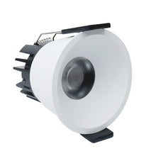 Load image into Gallery viewer, EZ-EU Series Angled Reflector 9W (2.6″) Deep Anti-Glare Recessed LED Downlight | 200–240V | 4/12 Pack | 3000K / 4000K / 5000K | 24° Beam | CRI>95 | for Home &amp; Light Commercial Use