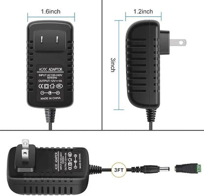 inShareplus 2er-Pack DC 24 V Netzteil, 100–240 V AC auf DC 24 Volt 1 A 24 W LED-Treiber, Niederspannungstransformator mit 5,5 mm x 2,1 mm DC-Stecker, Wandadapter für 24 V LED-Lichtstreifen, CCTV-Kamera 