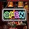 Load image into Gallery viewer, inShareplus 16.2&quot;x 9.1&quot; Super Bright Open Sign, Adjustable Neon Open Sign, Open Signs for Business Window, Powered by USB with ON/OFF, LED Sign Open for Stores, Restaurant Bar Hotel Wall (Vertical)