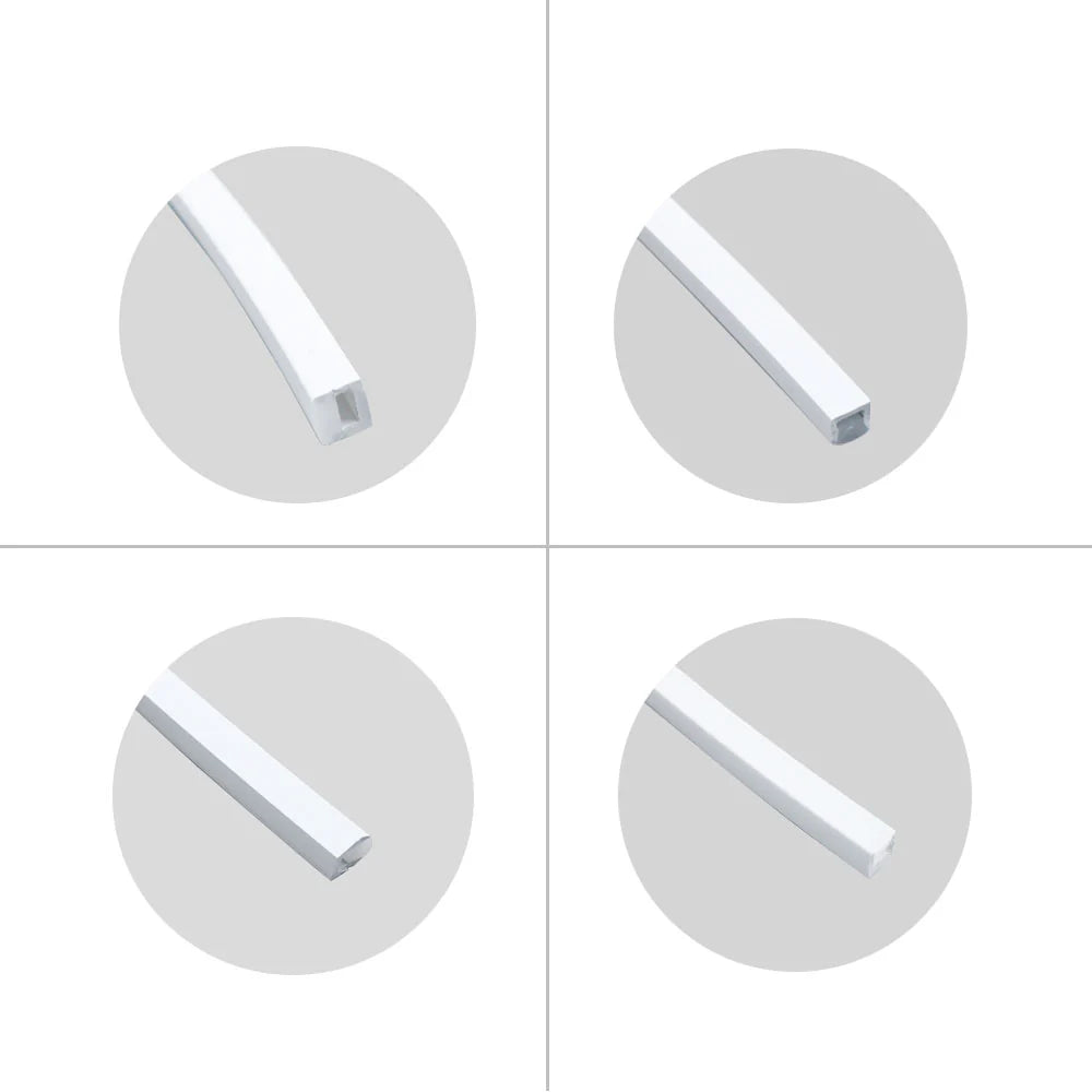 I-TE Series 6×6mm Top Emitting LED Neon Tube Housing | S0606 Soft Neon Tube Housing | IP67 Waterproof | 3mm PCB Width | 16.4FT/5M | Mini Cabinet Lighting