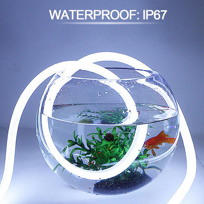 I-TE Series 5×15mm Top Emitting LED Neon Tube Housing | S0515 Soft Neon Tube Housing | IP67 Waterproof | 12mm PCB Width | 16.4FT/5M | Furniture Cabinet Lighting