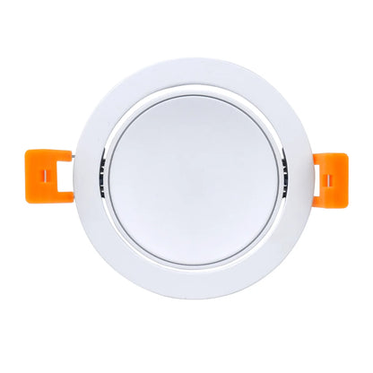 5W Adjustable LED Recessed Downlight - 2700K–6000K - White/Black Housing - TRIAC Dimmable - 100–130V / 200–240V AC - 4 Pack - Everyday Indoor Lighting