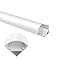 inShareplus 10 Pack, 3.3ft/1 Meter, Silver, LED Aluminum Channel System V Shape with Milk White Cover, End Caps and Mounting Clips, Aluminum Profile for LED Strip Light Installations [Energy Class F]