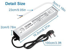 Laden Sie das Bild in den Galerie-Viewer, inShareplus LED Power Supply, 30W IP67 Waterproof Outdoor Driver,AC 110-260V to DC 12V 2.5A Low Voltage Transformer, Adapter with 3-Prong Plug for LED Light, Computer Project, Outdoor Use