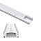 inShareplus 10 Pack, 3.3ft/1 Meter, Silver, LED Aluminum Channel System V Shape with Milk White Cover, End Caps and Mounting Clips, Aluminum Profile for LED Strip Light Installations [Energy Class F]