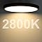 inShareplus 7inch LED Ceiling Light Fixture, Black 12W(120W Equiv) 5000K Daylight White Flush Mount Ceiling Lights, Super Bright, Ultra-Thin, 1500LM Ceiling Lamp for Bedroom, Kitchen, Office, Hallway [Energy Class F]
