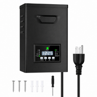300W Low Voltage Lighting Transformer – 120V to 12V/14V AC, Timer & Internal Photocell, Low Voltage Power Supply for Outdoor LED Lighting