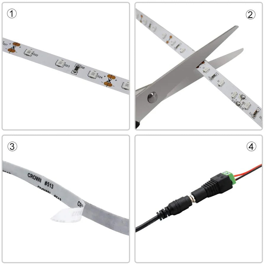850nm 120 LEDs/m DC12V IR LED Light Strip – Night Vision IR for CCTV Lighting and Outdoor Monitoring, SMD2835/SMD5050, IP00/IP65, 5 Meters