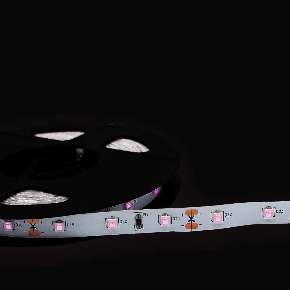 810nm 240 LEDs/m DC12V IR LED Light Strip – Near IR for Inspection Equipment, SMD2835, IP00/IP65, 5 Meters