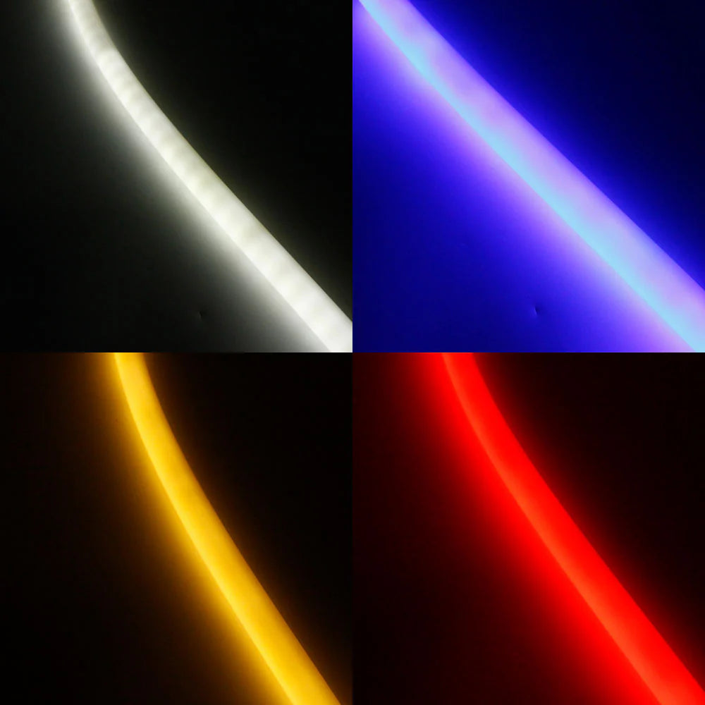 I-360E Series ⏀22mm 360 Emitting LED Neon Tube Housing | S22D Flexible Neon Tube Housing | IP67 Waterproof | 6mm PCB Width | 16.4FT/5M | Stage Commercial Lighting