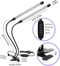 Load image into Gallery viewer, inShareplus LED UV Lamp Dual Head, 20W Light with Clip, Glow in The Dark, 395nm-405nm Black Light for Party, Stage, Paint, Collection, Cure 3D Printer Resin [Energy Class F]