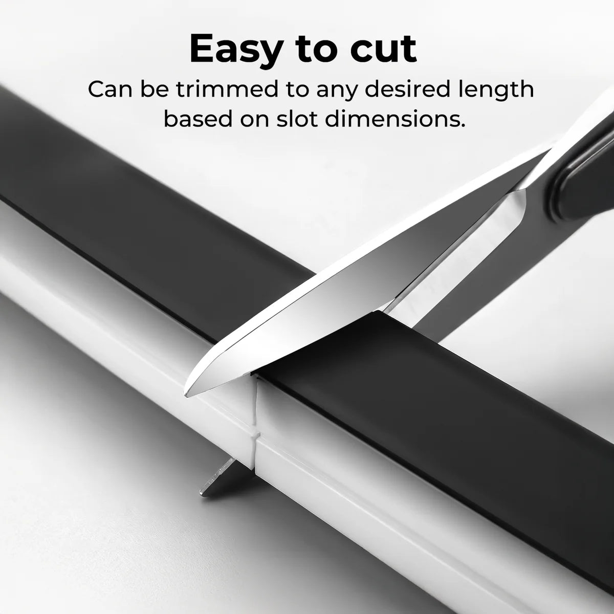 Q-TE Series 16×16mm Top Emitting LED Neon Tube Housing | S1616-T Black Quick Install Flexible Neon Tube Housing | Max Strip Width ≤12mm | 16.4FT/5M | LED Signage Cove Lighting